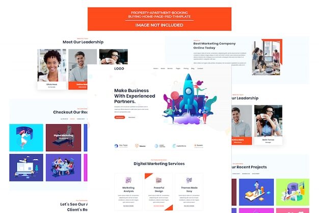 PSD digital marketing agency template