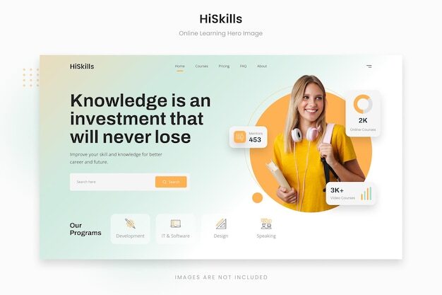 PSD hiskills morning sky online learning hero image